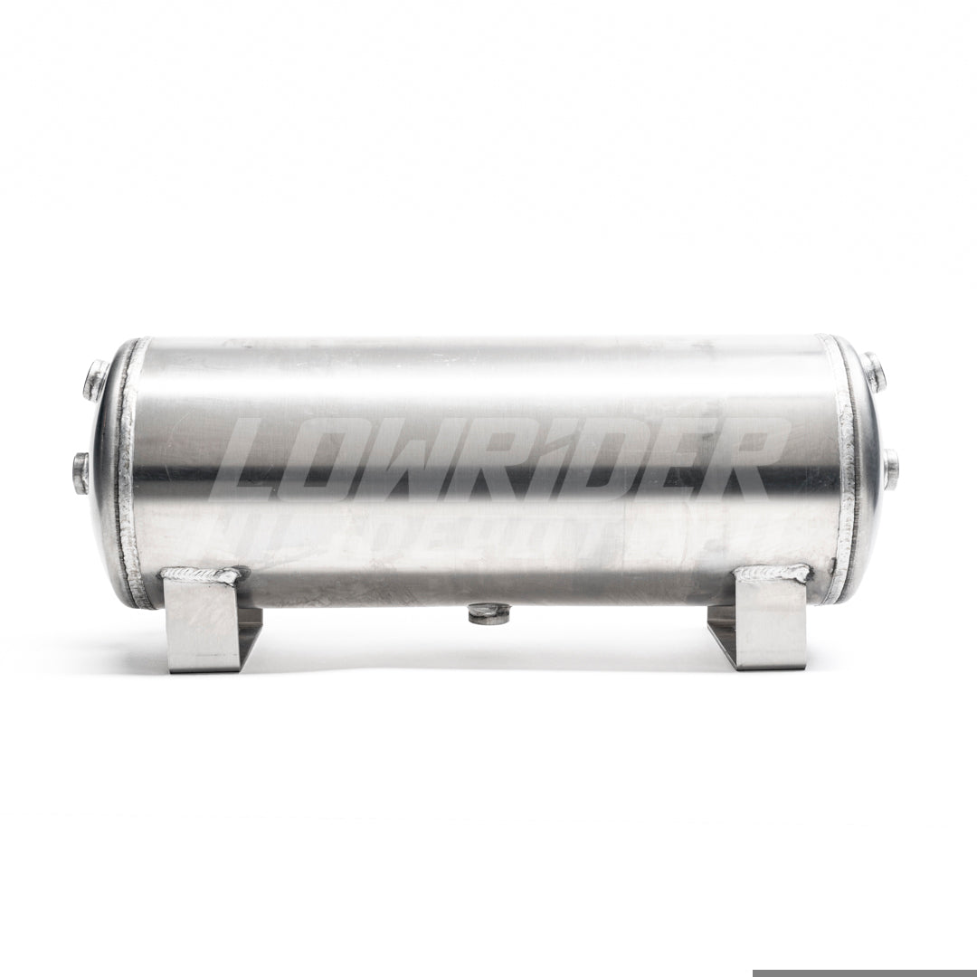 LRD-5 Gallon Aluminum Air Tank (4) 1/2^ Ports (Two On Each End) (1) 1/4^Port On Bottom 24^L x 8^D x 10^H DOT APPROVED 111497