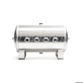 LRD-5 Gallon Aluminum Air Tank (8) 1/2^ ports 21^L X 10^D X 12.5H EQUIVELANT TO AIR LIFT 10991 ** 4 ports on face 1 on top bottom each end ** DOT APPROVED PN 111194