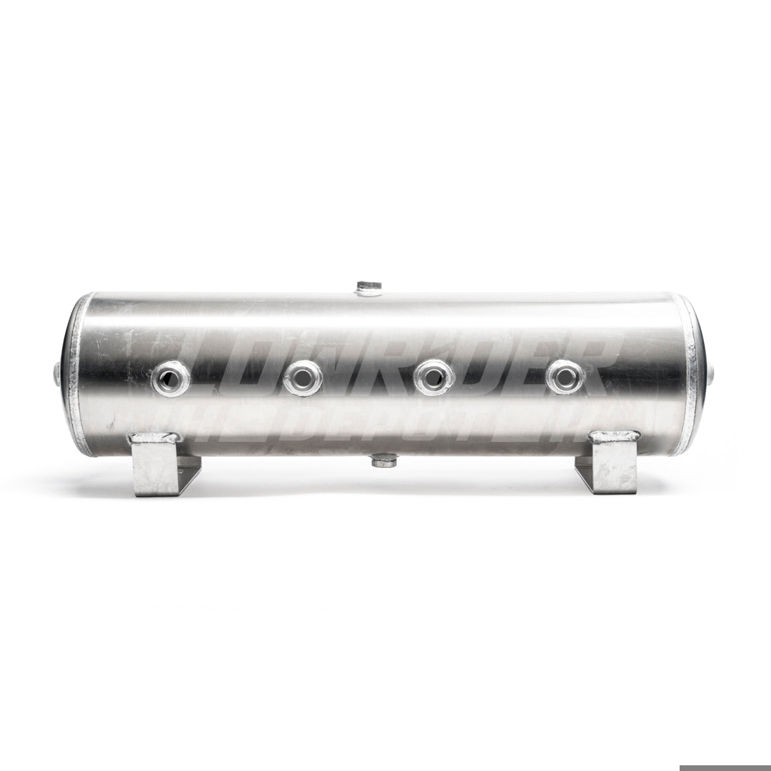 LRD-7 Gallon Aluminum Air Tank (6) 1/2^ ports (2) 1/4^ ports 33^L X 8^D HT-80129 DOT APPROVED PN 111198