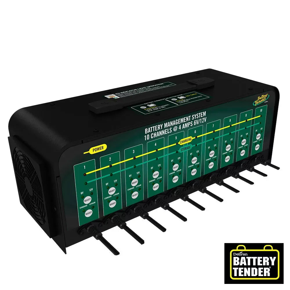 10-Bank 6V/12V, 4 Amp Selectable Battery Charger