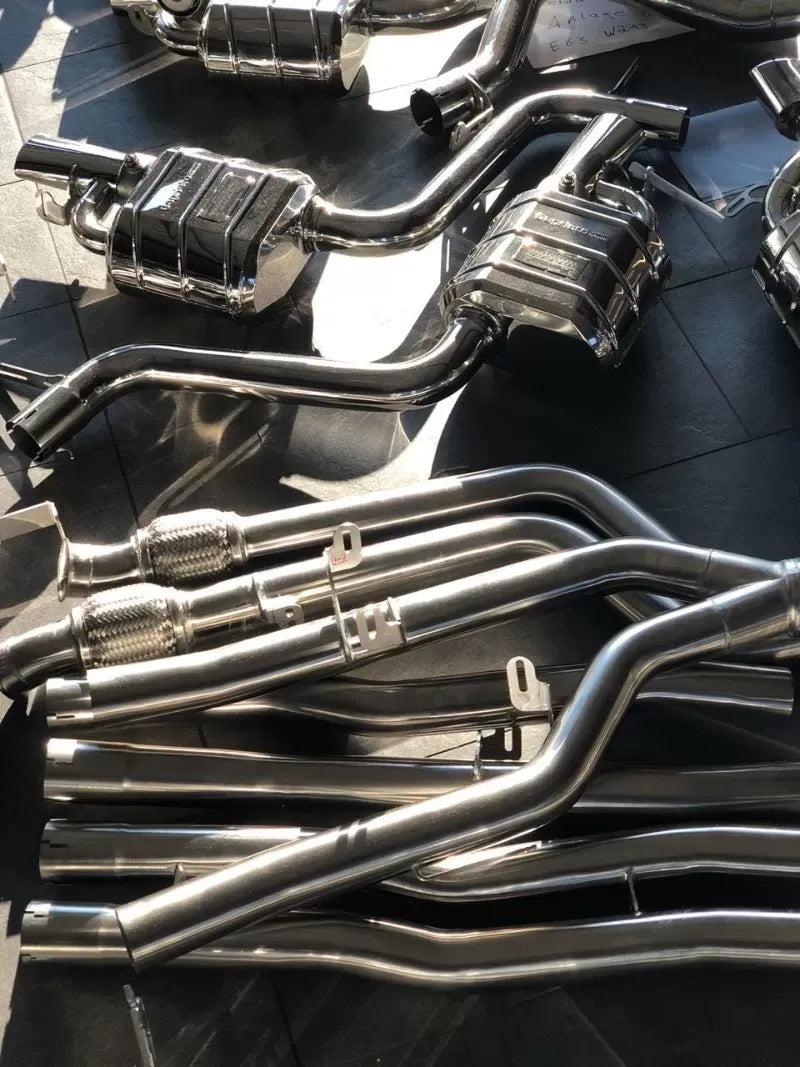 Capristo Exhaust Valved Catback System Mid Pipes with CES-3 for Mercedes E43 AMG/E400 2013-2019