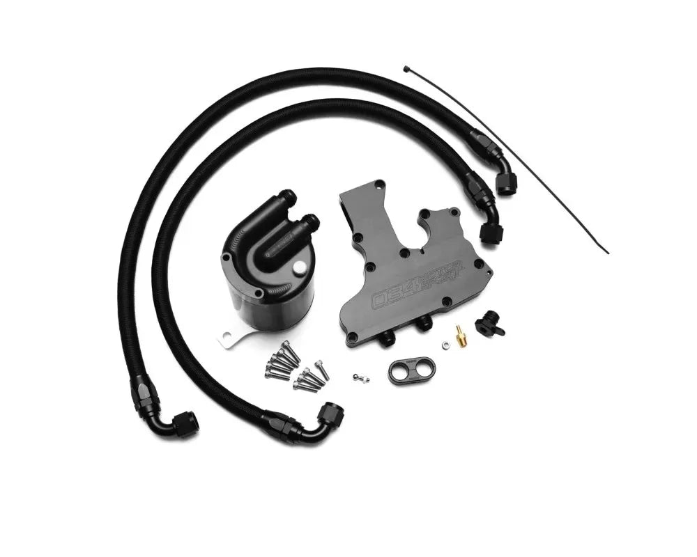 034Motorsport Catch Can Kit for Audi TT/A3 & VW GTI/GLI 2.0 TSI (2008-2014) Black Anodized