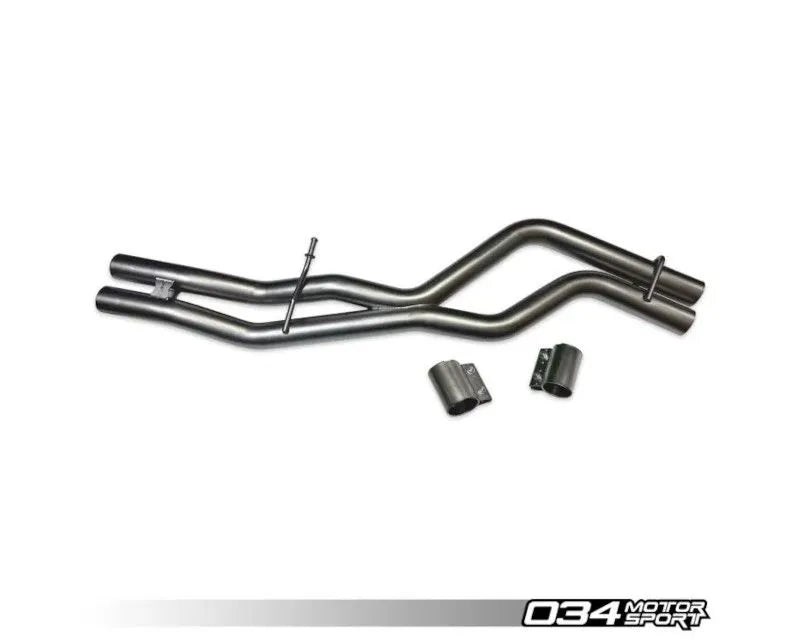 034Motorsport Res-X Resonator Delete & X-Pipe for Audi SQ5 2018-2024, 304 Stainless Steel