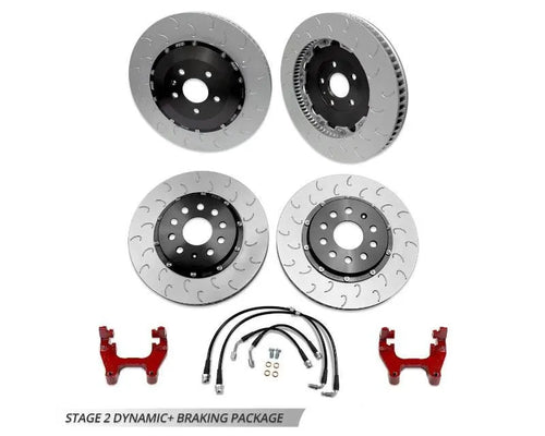 034 Motorsports Stage 2 Red Dynamic+ Braking Package for Audi TTRS 2.5 TFSI EVO 2018-2022