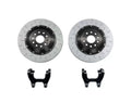 034 Motorsport 2-Piece 350x22mm Red Floating Rear Brake Rotor Upgrade for MBQ Audi | Volkswagen 2015+