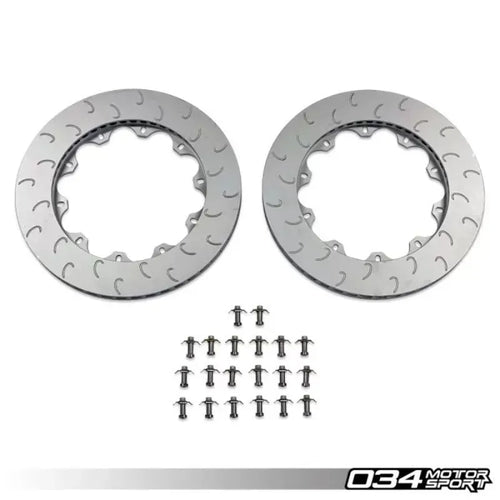 034 Motorsports Replacement Front Rotor Ring Set for VW Mk8 Golf R & Audi 8Y S3 2021+