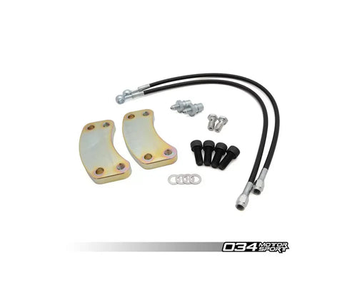 034 Motorsports Caliper Bracket Brake Rotor Upgrade for Audi A4/S4 94-01, CNC Machined Steel