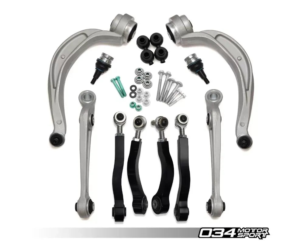 034 Motorsports Density Line Control Arm Kit Upper Adjustable M12 for Audi B8/B8.5, C7/C7.5 & Porsche 95B Macan