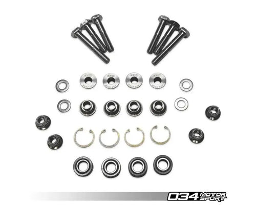 034 Motorsports Rebuild Kit for Audi B5/B6/B7 & C5 Front End Links - Spherical Bearings & Circlips