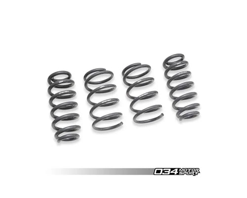034 Motorsports Dynamic Plus Lowering Springs for Audi RS3 2012-2020, Improved Handling