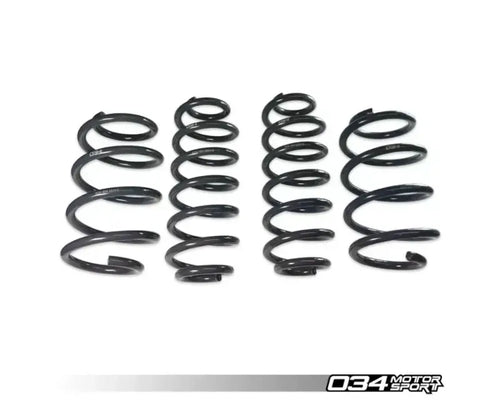 034 Motorsports Dynamic+ Lowering Springs for Audi A3 8P 3.2 VR6 2006-2008, 1.18" Drop