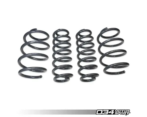 034 Motorsports Dynamic+ Lowering Springs for Audi Q3 2.0T F3 2019-2025, 1.38" Front Drop, 1.57" Rear Drop