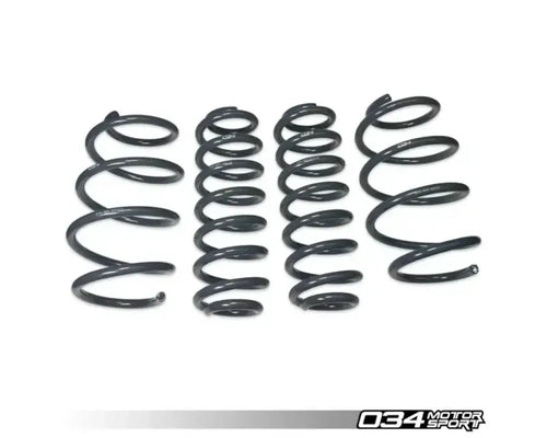 034 Motorsports Dynamic+ Lowering Springs for Volkswagen E-Golf MK7 2015-2020, 1.18" Front, 1.38" Rear