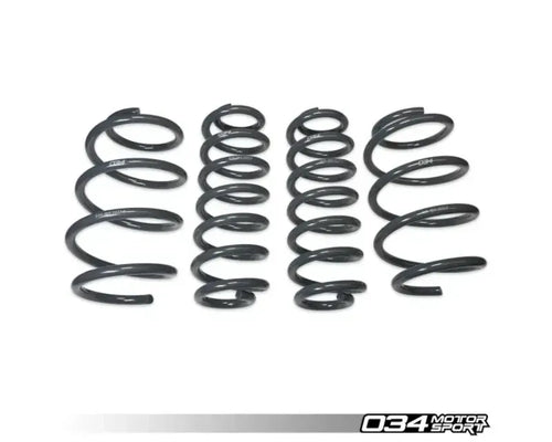 034 Motorsports Dynamic+ Lowering Springs for Volkswagen Tiguan MQB 1.4T 2018-2024