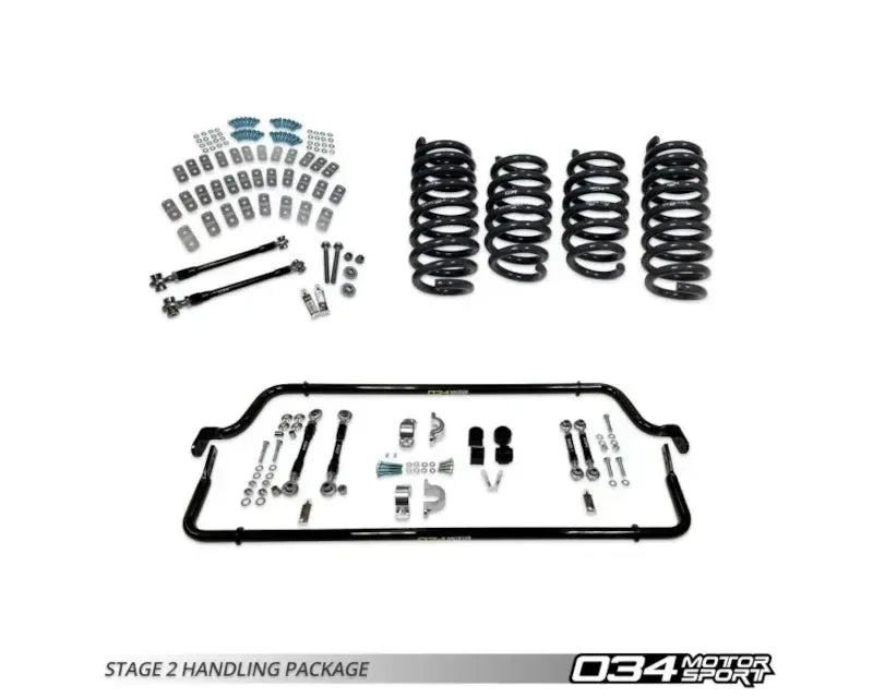 034 Motorsports Stage 2 Handling Package for Audi R8 2006-2015 with Adjustable Toe Links and Camber Shims