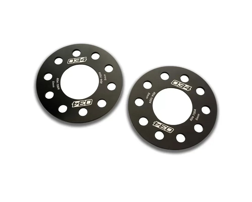 034 Motorsports Wheel Spacer Pair 5mm 5x112mm 66.5mm Center Bore for Audi & Volkswagen