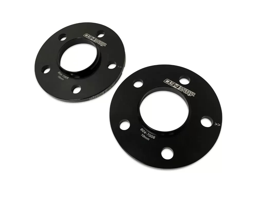 034 Motorsports 10mm Wheel Spacer Pair for Audi & Volkswagen 5x112mm, 66.5mm Bore