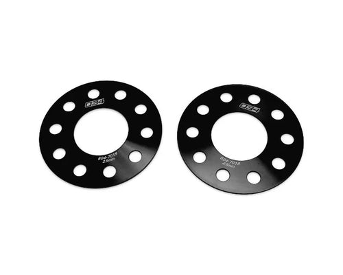 034 Motorsports 2.5mm Wheel Spacer Pair 5x112 for Audi, BMW, Volkswagen, Black Anodized