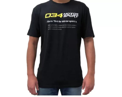 034 Motorsport Black Defined T-shirt