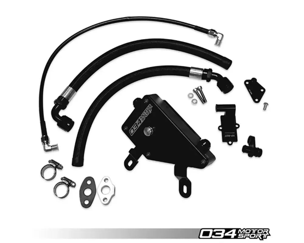 034 MotorSport Billet Aluminum Engine Catch Can Kit Audi TTRS 8S 2.5 TFSI EVO 2018-2020