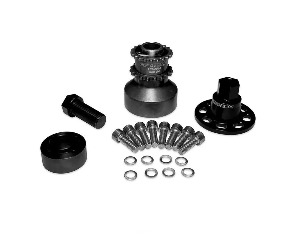 034Motorsport 1-Piece Pinned & Unpinned Crank Hub w/ Crank Bolt Capture Plate BMW N55 | S55 2006+