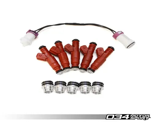 034 Motorsports Improved Injector Adapter Kit for Audi 90/Coupe Quattro 7A EFI I5 20V