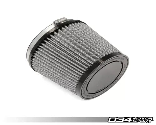 034 Motorsports Performance Air Filter, Conical 5" Inlet for Audi B9 P34 Intake System