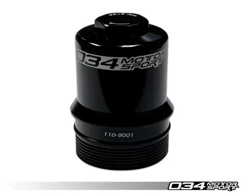 034Motorsport Billet Oil Filter Housing for Audi VW EA888 Gen 3 2.0T 2012+ Black Aluminum