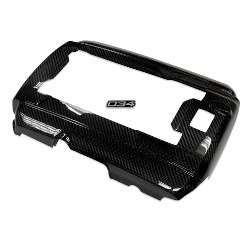 034 Motorsports Carbon Fiber Engine Cover Overlay for Audi A3, VW Golf, GTI, Golf R 2011+