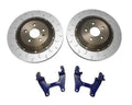 034Motorsport 2-Piece Floating Rear Brake Rotor Upgrade 355mm Blue for Audi S3 RS3 VW Golf R GTI Mk8