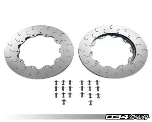 034 Motorsports Replacement Front Rotor Ring Set for Audi R8 (2006-2015), RS4 (2010-2017), RS5 (2010-2017)