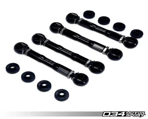 034 Motorsports Adjustable Lowering Link Kit Billet Aluminum for Audi A6/S6/A7 C7 2012-2018