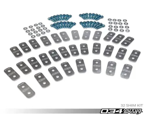 034Motorsport Camber Shim Kit for Audi R8 2006-2015 - Adjust Negative Camber Range