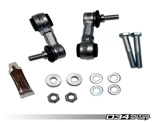 034 Motorsports Dynamic+ Adjustable Rear Sway Bar End Link Kit for Audi A4/A5/A6/A7 2009-2018
