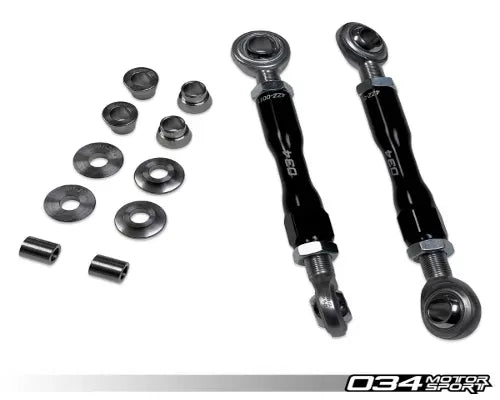 034 Motorsports Billet Adjustable Rear Sway Bar End Link Pair for Audi R8 2006-2015