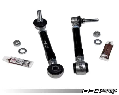 034 Motorsports Dynamic+ Billet Adjustable Front Sway Bar End Links for Audi A4/A5/A6/A7/Q5/SQ5/RS5