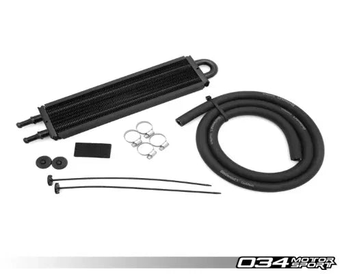 034 Motorsports Compact Fluid Cooler 9x3" with 8mm or 5/16" Connections for Audi VW