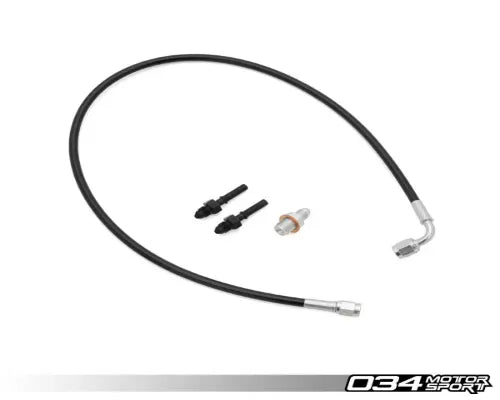 034 Motorsports Clutch Slave Hydraulic Pressure Hose for Audi S4 B5 2000-2002, Stainless Steel