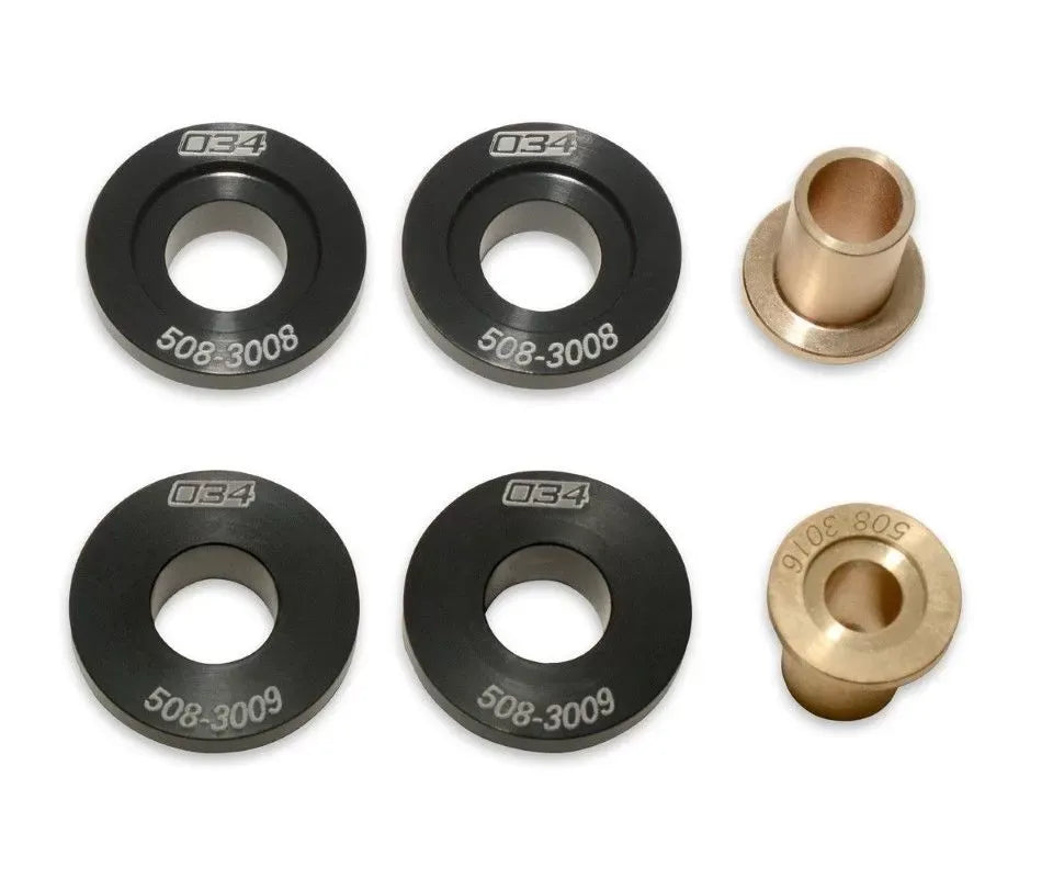 034Motorsport Billet Shifter Bushing Kit for Audi & Volkswagen 1998+, CNC Machined Aluminum & Bronze
