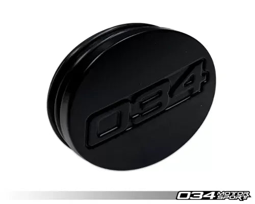 034 Motorsports ZTF Center Cap Billet Aluminum Satin Black for Audi VW 1996+