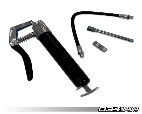 034 Motorsports Grease Gun for Sway Bar Kits with 12" Flex Hose and Zerk Connector