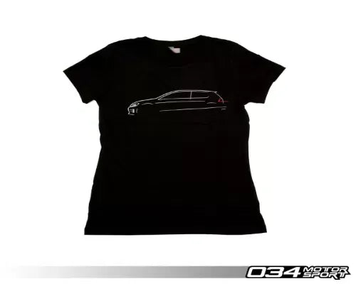 034 Motorsports Women's T-Shirt, Volkswagen GTI Line Art