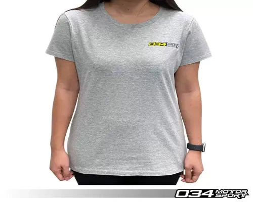 034 Motorsports Women's Grey T-Shirt