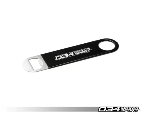 034 Motorsports Stainless Steel Bottle Opener with Vinyl Sleeve - Durable and Slip-Resistant