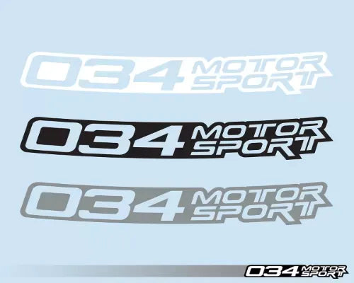 034 Motorsports 36" White Windshield Banner - Premium Cast Vinyl, Motorsport Grade