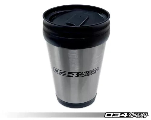 034 Motorsports Stainless Steel Tumbler 14oz with Spill-Resistant Lid for Audi/Volkswagen