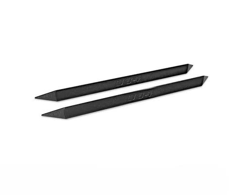 034 Motorsports Anti-Buffeting Wind Deflectors for 2-Door Vehicles, ABS Plastic, Universal Fit