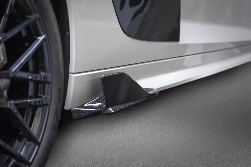 Capristo Exhaust Matte Carbon Side Fins for Audi R8 V10 Gen2 Facelift 2020+