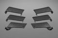 Capristo Exhaust Matte Carbon Fiber Air Outlet Ribs for Ferrari 458 Speciale 2013-2015