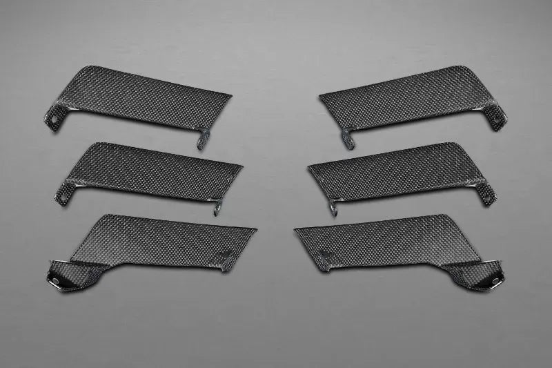 Capristo Exhaust Matte Carbon Fiber Air Outlet Ribs for Ferrari 458 Speciale 2013-2015